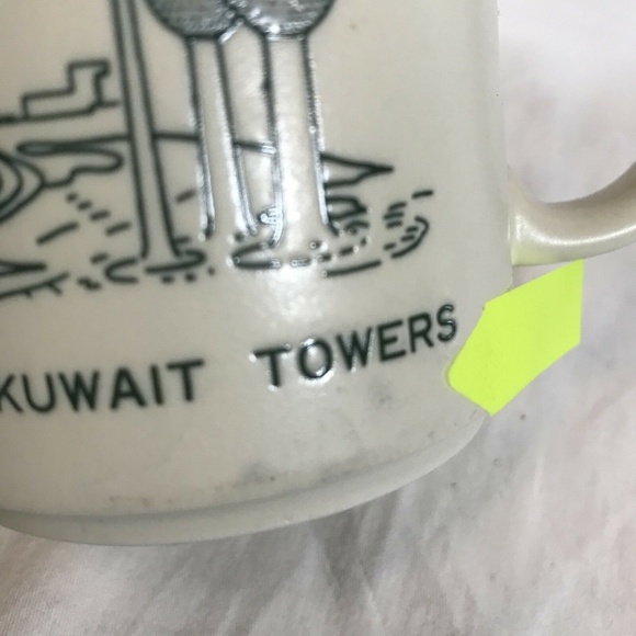 State of Kuwait Towers Coffee Mug Tea Cup Green - Picture 6 of 8